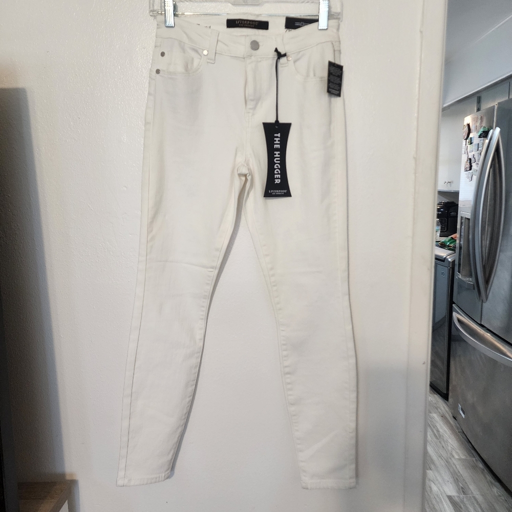 Liverpool Women's Cream Ankle Jeans